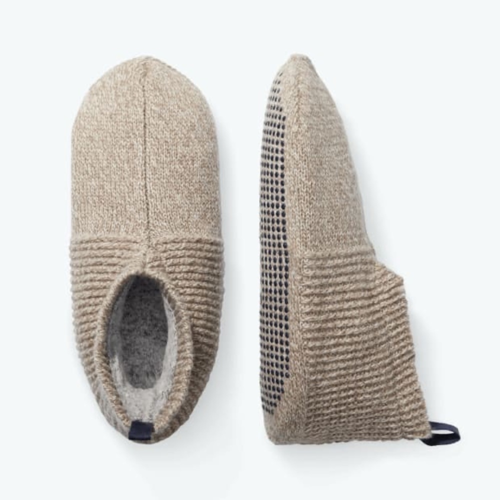 Bombas Men's Gripper Slipper - Double Cushion - Taupe - XL - new with tags